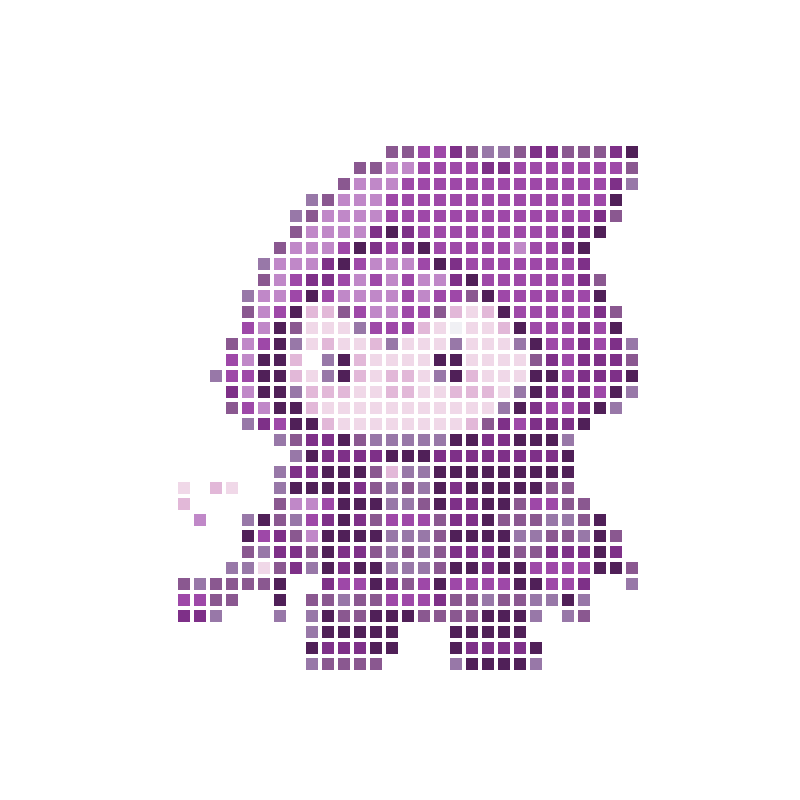 Chibi-style cute purple hooded little assassin image