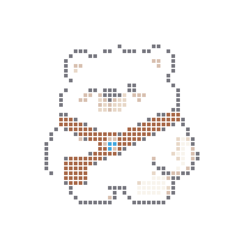 A soft and adorable cartoon white bear carrying a crossbody bag