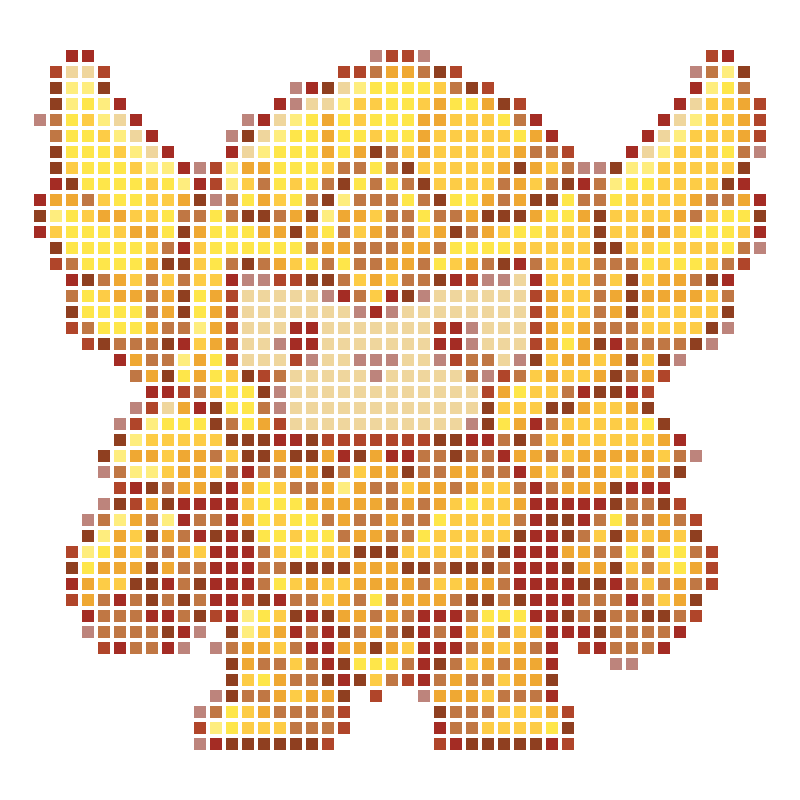 Cute chibi-style golden armored warrior cartoon character
