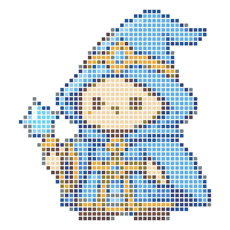 The cute chibi little magician wields a star wand