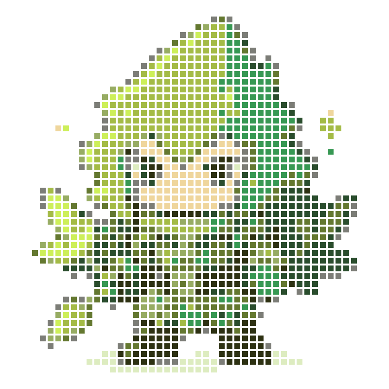 Chibi Green Leaf Warrior: A cute little guardian of the Logia type
