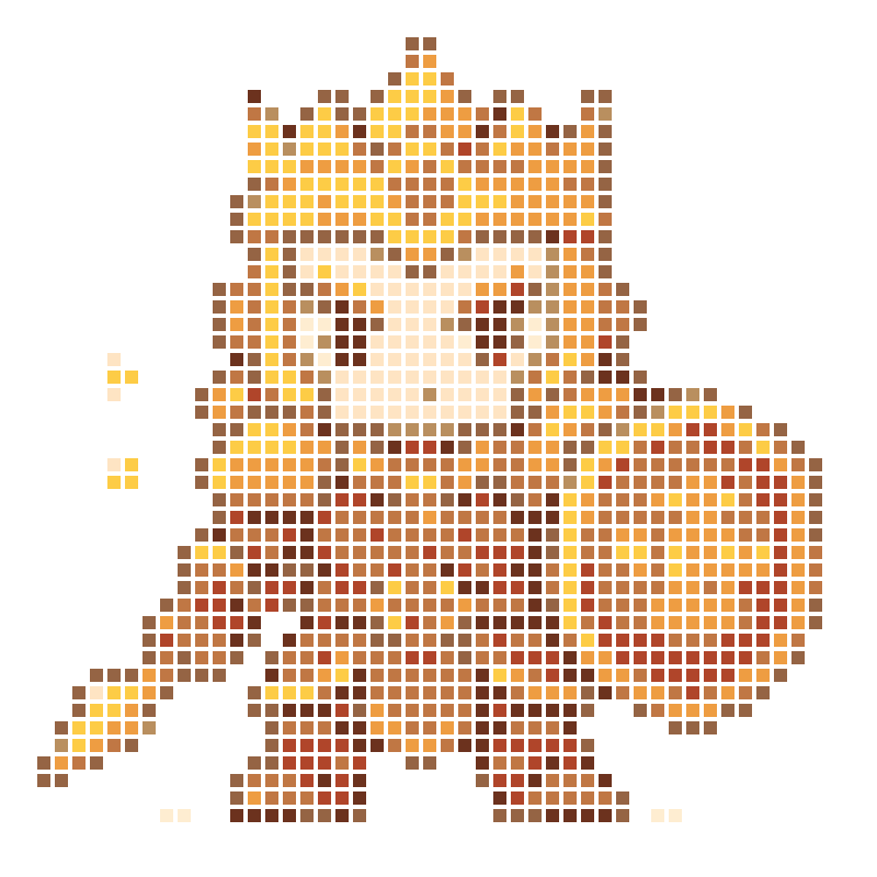 Chibi golden armor king knight cartoon image