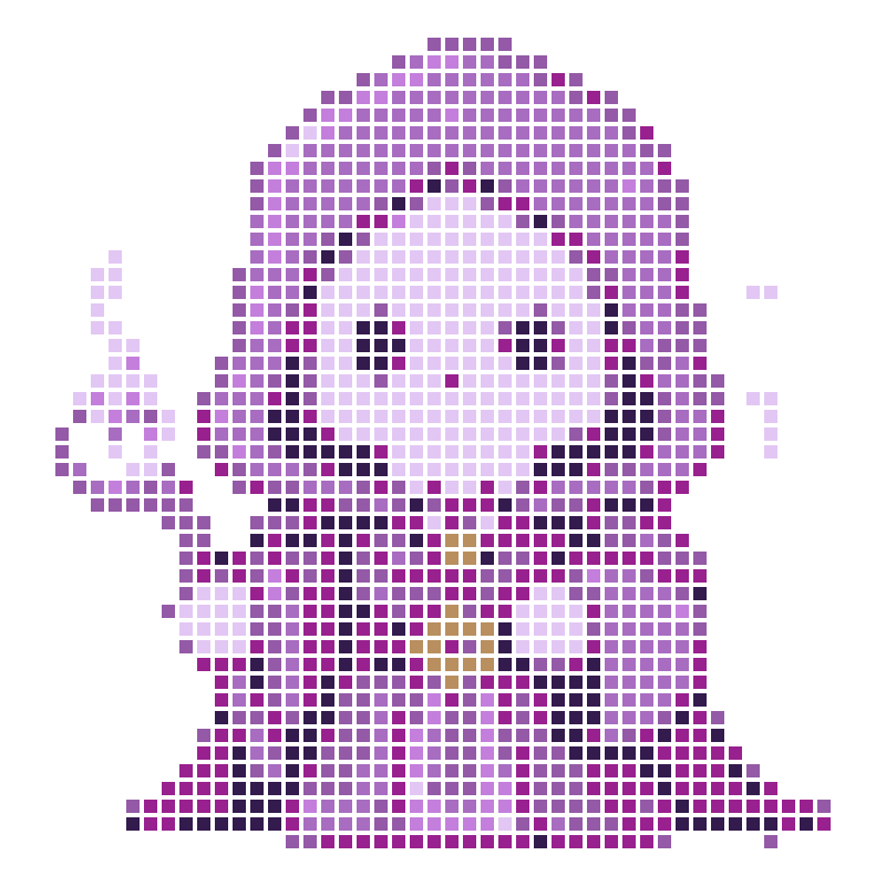 Cute chibi skeleton mage cartoon illustration