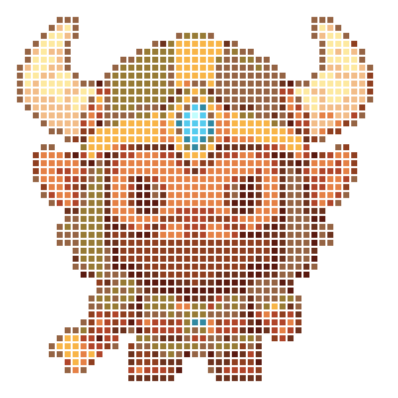 Chibi-style cute Viking Warrior cartoon characters