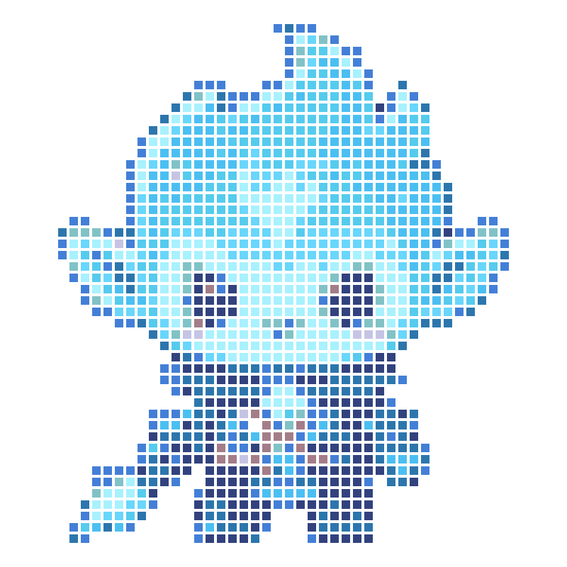 A cute chibi ice elf warrior