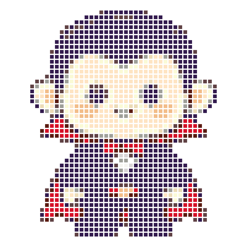 Cute chibi-style little vampire cartoon illustration