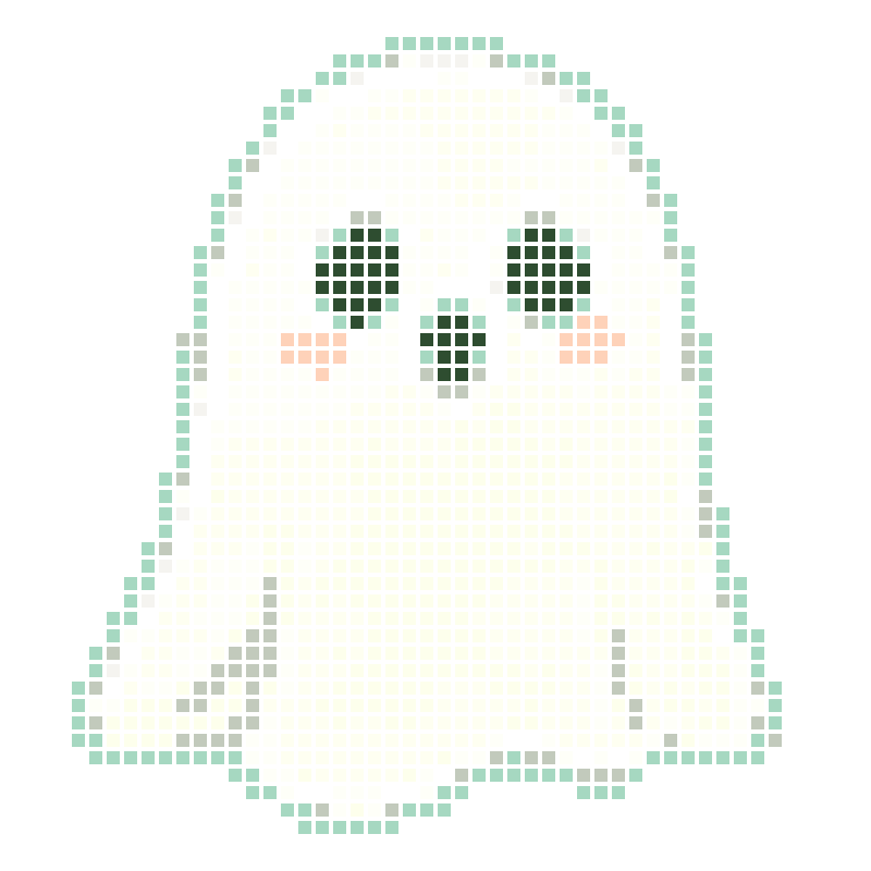 Adorably cute cartoon ghost illustrations