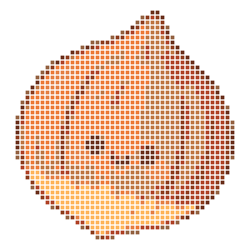 The cute cartoon personification of Little Chestnut is an illustration