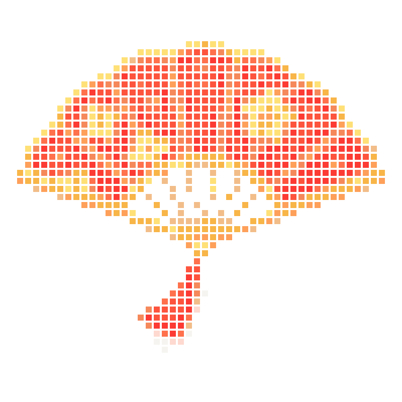 A festive red plum blossom folding fan with a traditional Chinese style