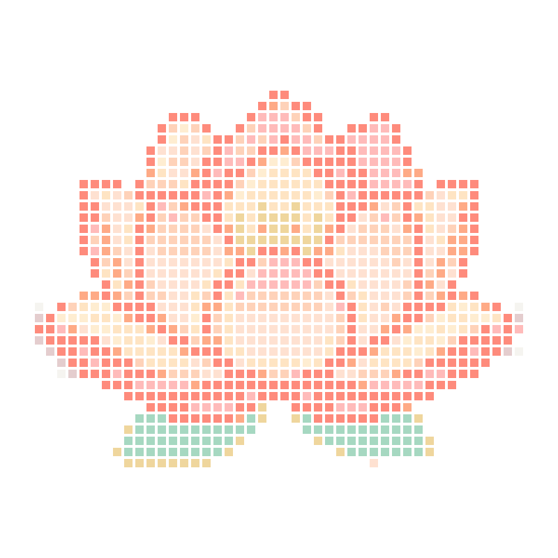 A fresh and elegant cartoon pink lotus illustration