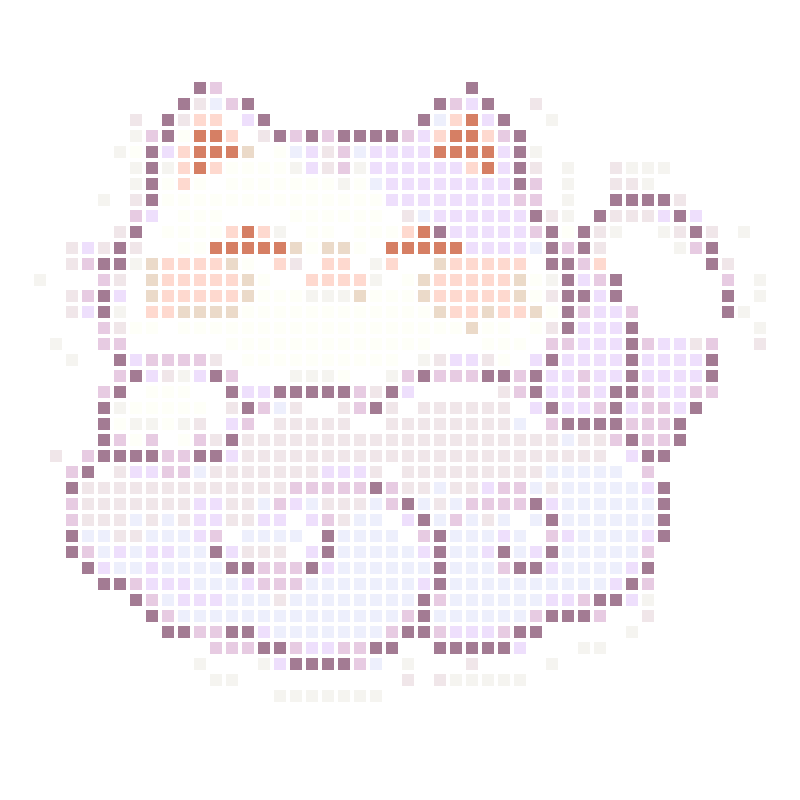 Soft and adorable cats lying comfortably on dreamy clouds