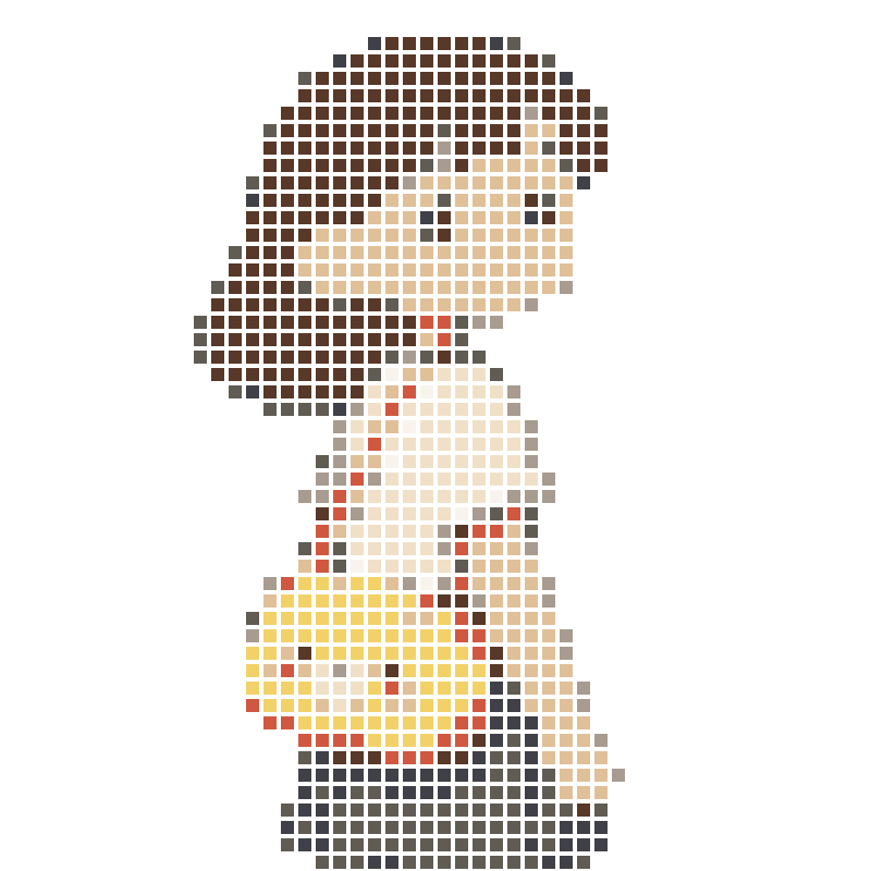 A soft, cute cartoon girl carrying a bear satchel