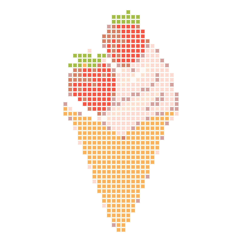 Strawberry ice cream: The sweet summer taste of a waffle cone