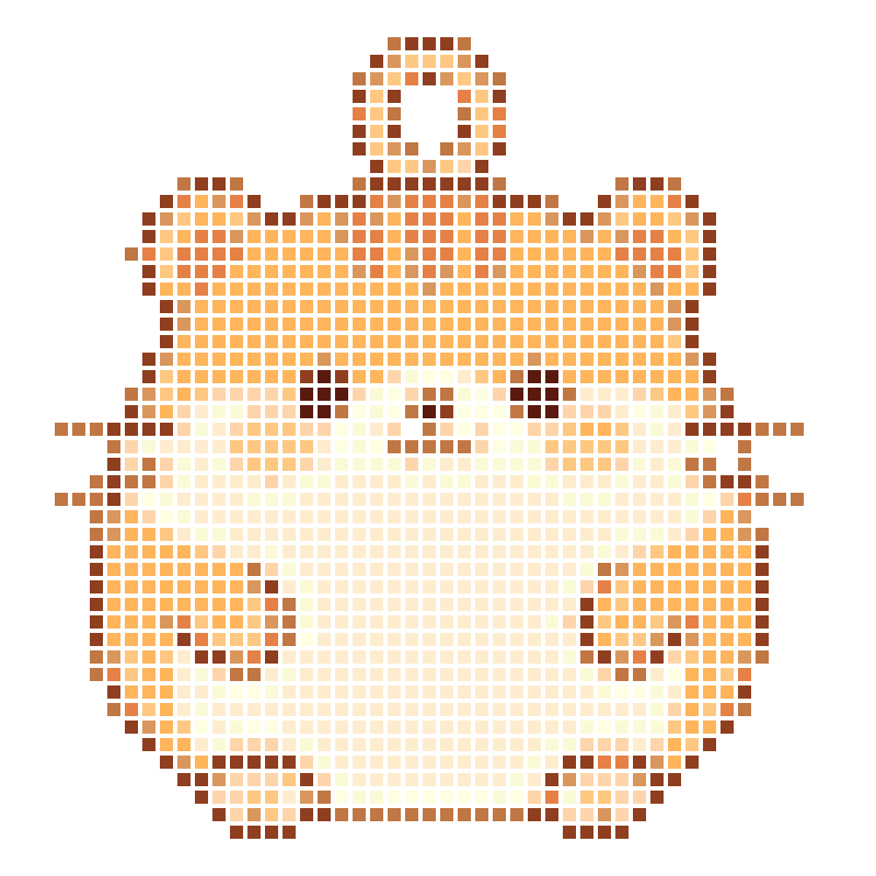 A super cute cartoon hamster-shaped key charm