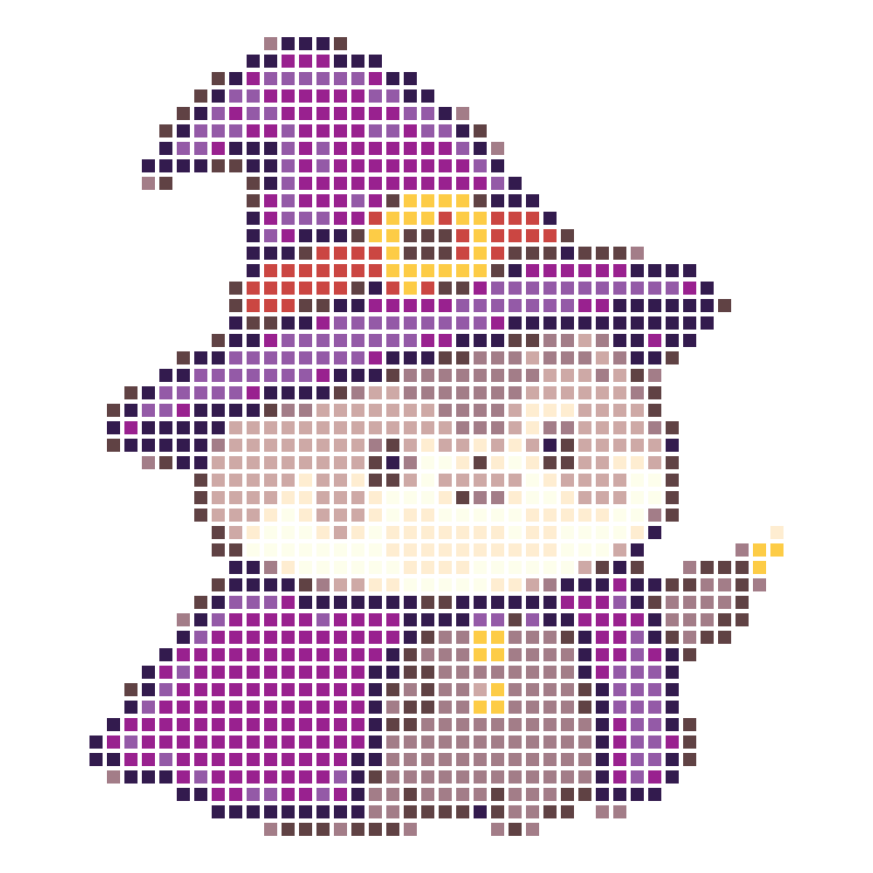 Cute little wizard with a cute cartoon magic character