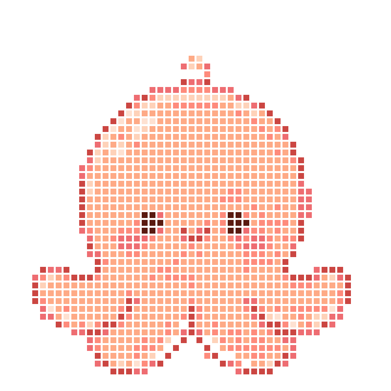 Cute pink octopus-shaped keychain pendant