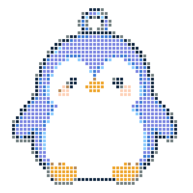 Cute cartoon penguin-shaped keychain pendant