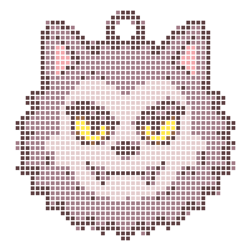 Cute cartoon werewolf avatar keychain charm
