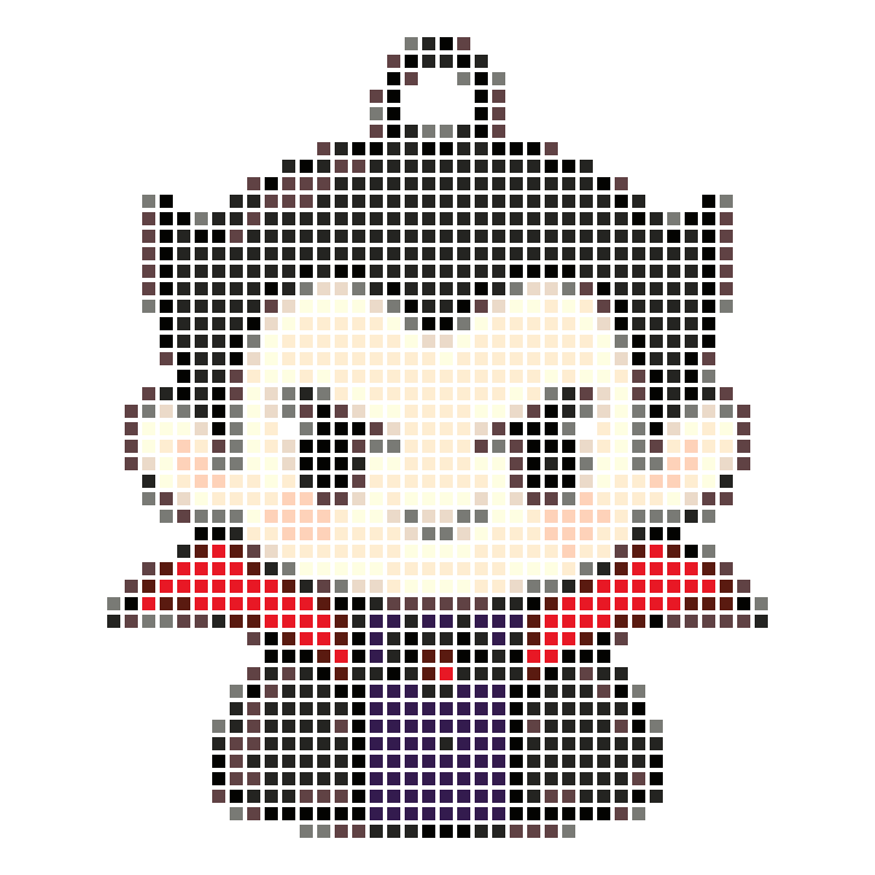 Chibi-style cute vampire-shaped keychain pendant