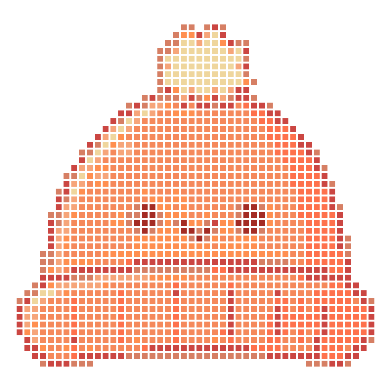 A cute and adorable orange cartoon knit hat