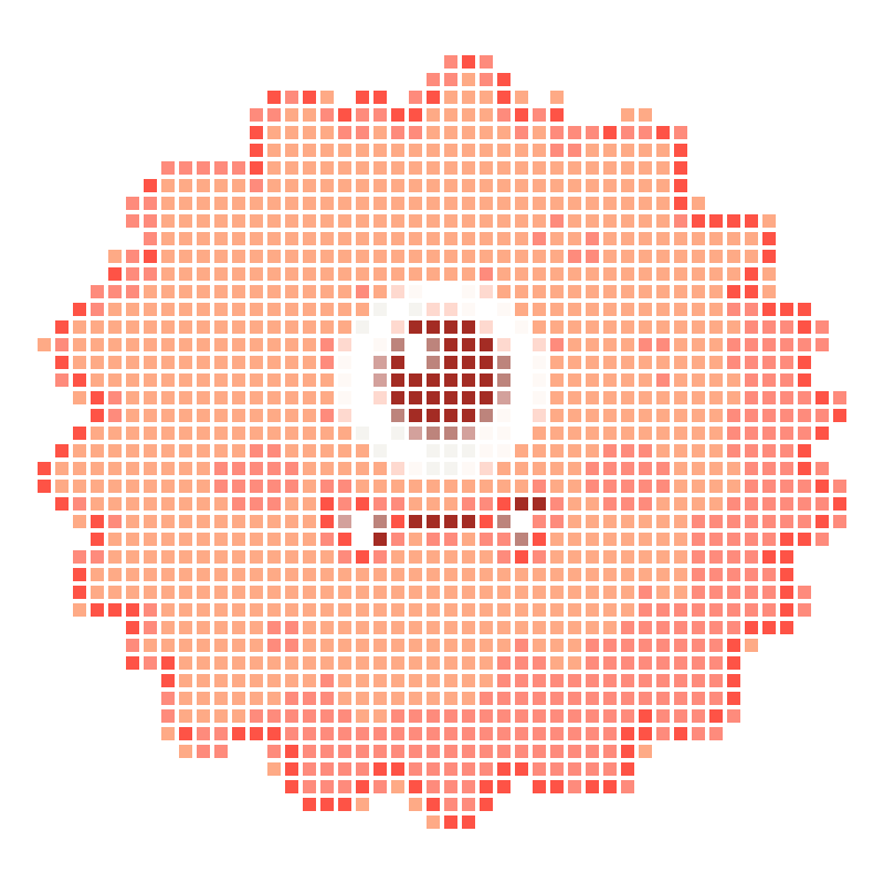 A soft and cute pink monocular furball monster