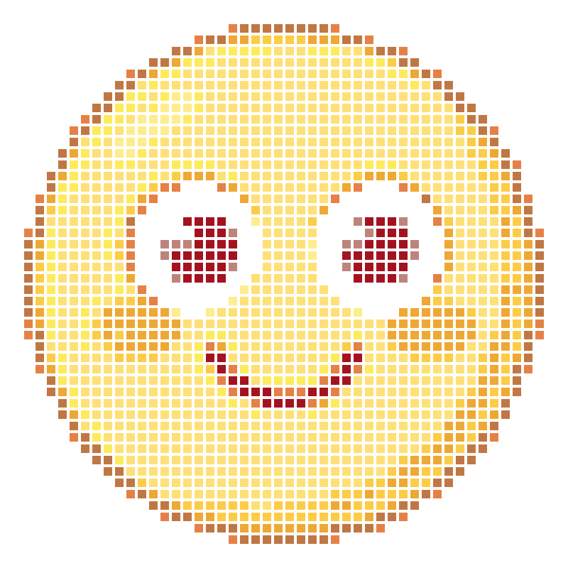 Mengmeng's happy smile cartoon round emoji icon