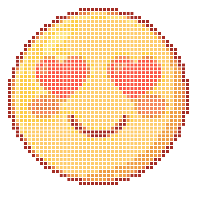 Heart-shaped eyes and smiling faces radiate adorable expressions full of joy