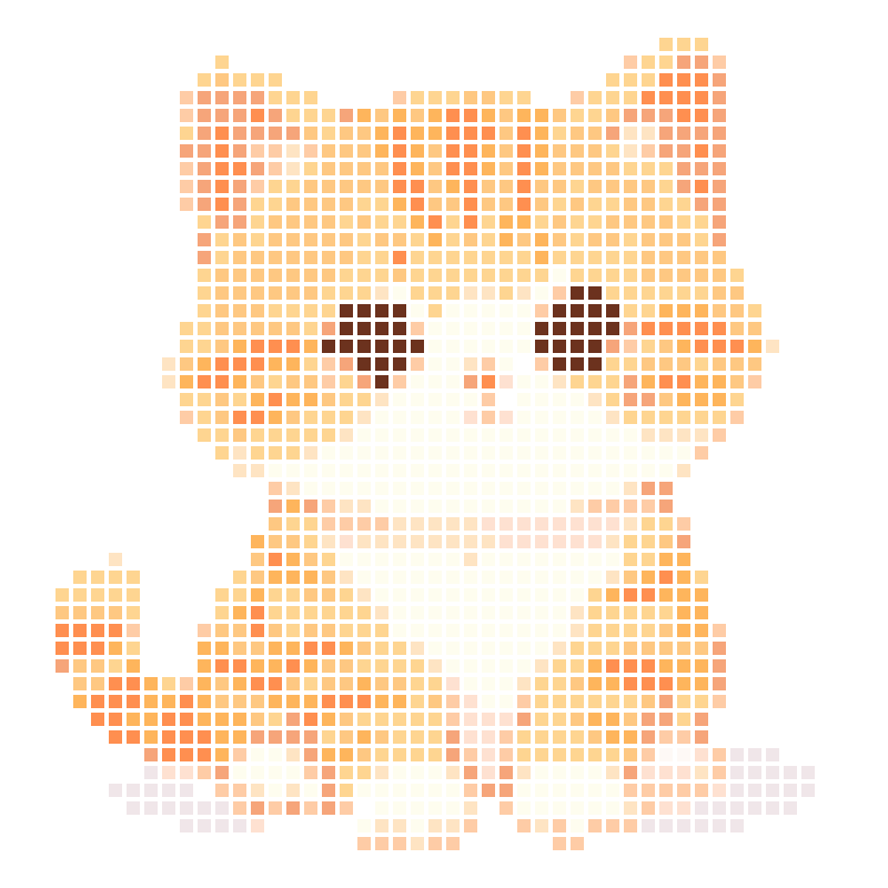 A well-behaved, soft little orange cat with a cute appearance that heals the heart