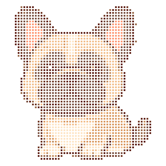 Cute pixel-style French Bulldog image