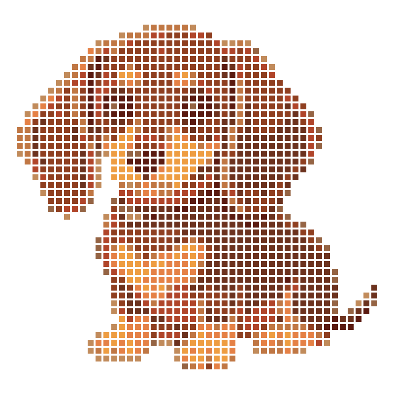 A cute and silly cartoon dachshund character