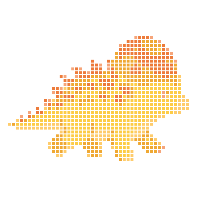 Soft and cute cartoon yellow dinosaur illustrations