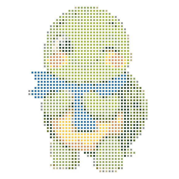 A cute blinking little turtle wearing a blue scarf