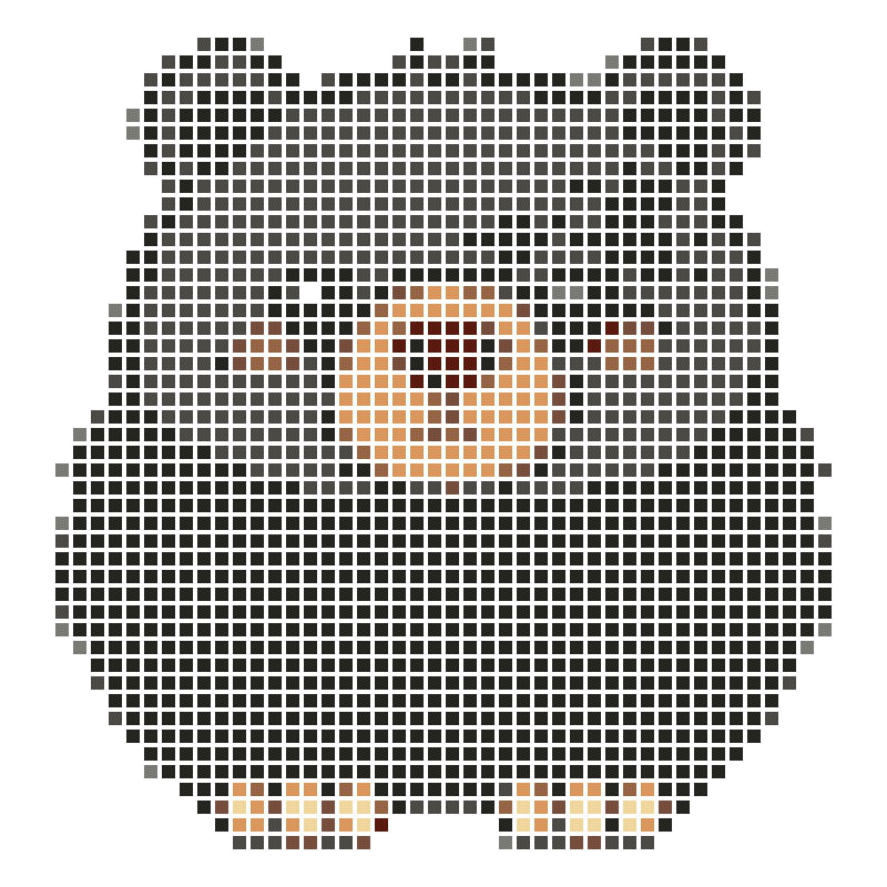 The soft, adorable cartoon little black bear looks very cute
