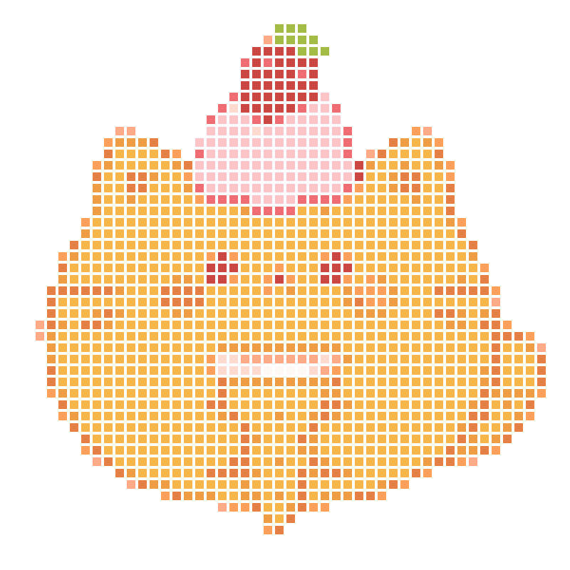 A soft and adorable little orange cat with strawberry ice cream on its head
