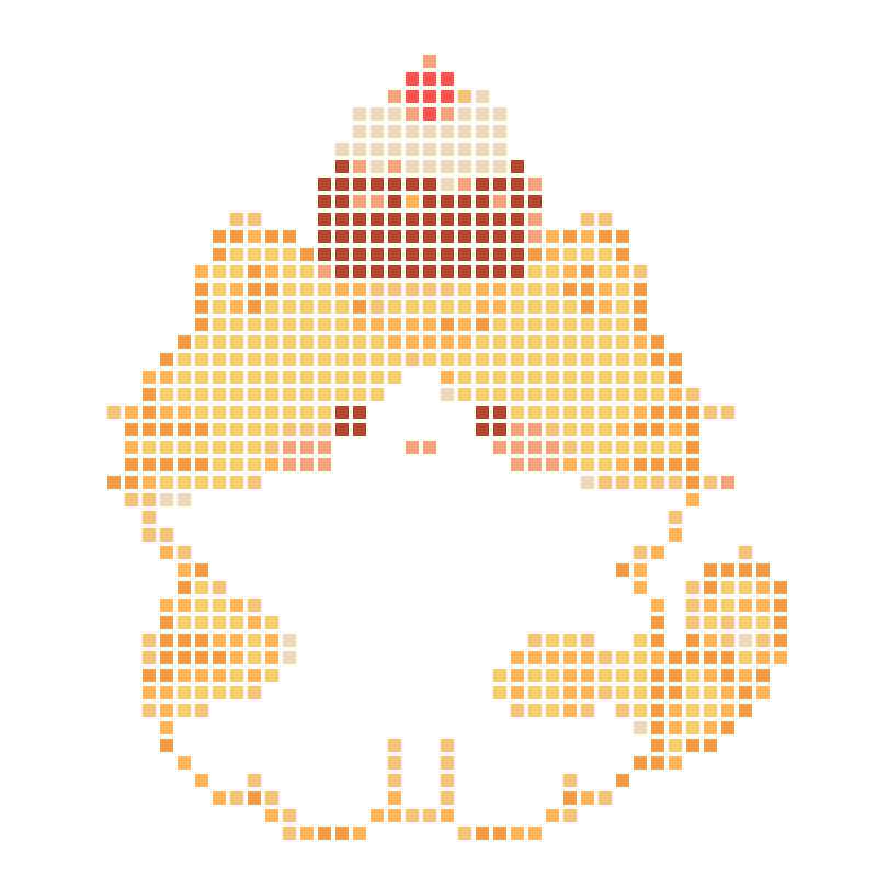 A soft, cute orange kitten with ice cream on its head