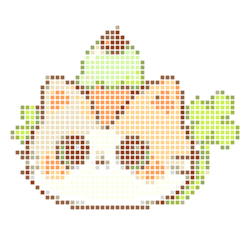 A cute four-leaf clover kitten with ice cream on its head