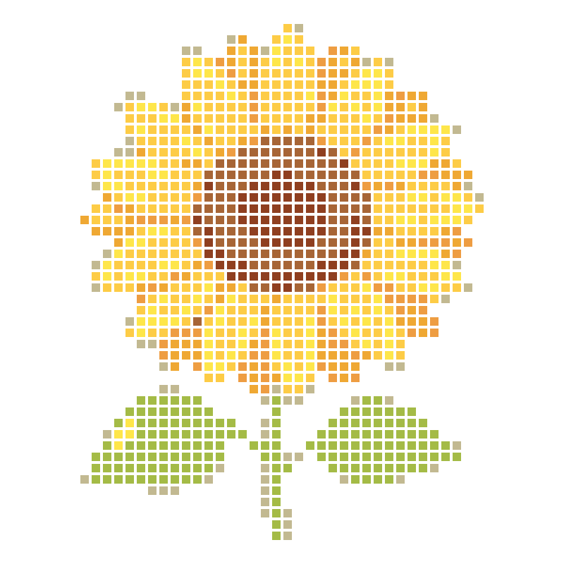 Fresh and cute cartoon sunflower hand-drawn illustrations