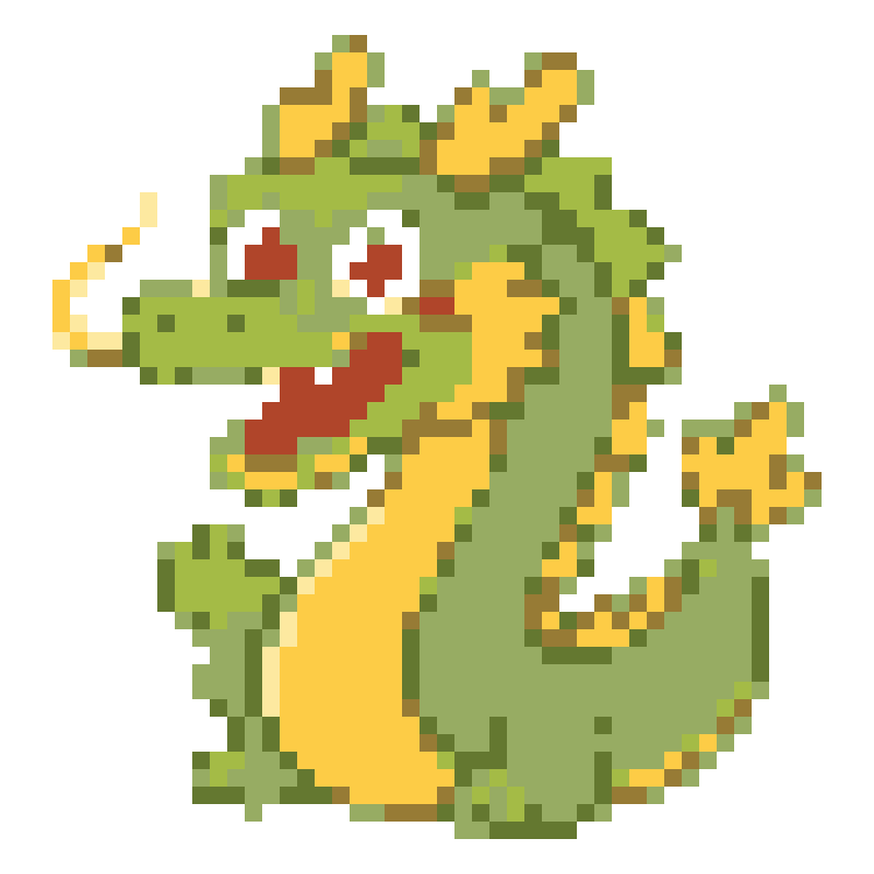 The cute cartoon little Azure Dragon is lively and very likable