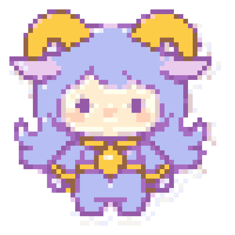 Cute chibi-style Aries cartoon character