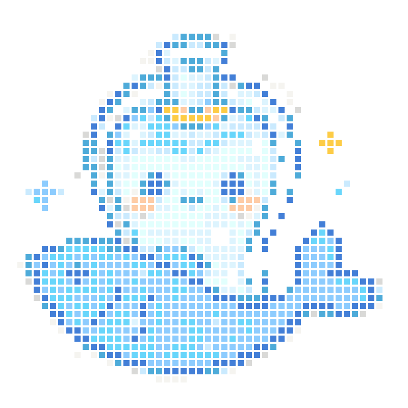 Cute cartoon water bottle and little fish fresh healing stickers