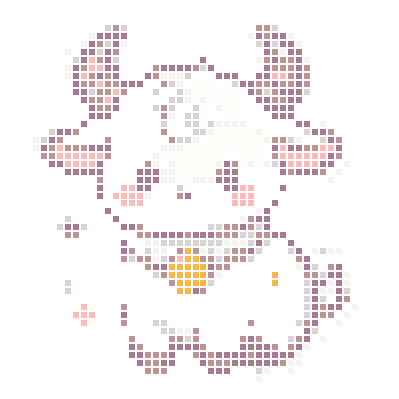 The soft and cute cartoon little lamb is full of comfort