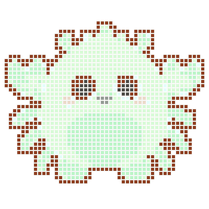 A soft and adorable mint green cartoon crab