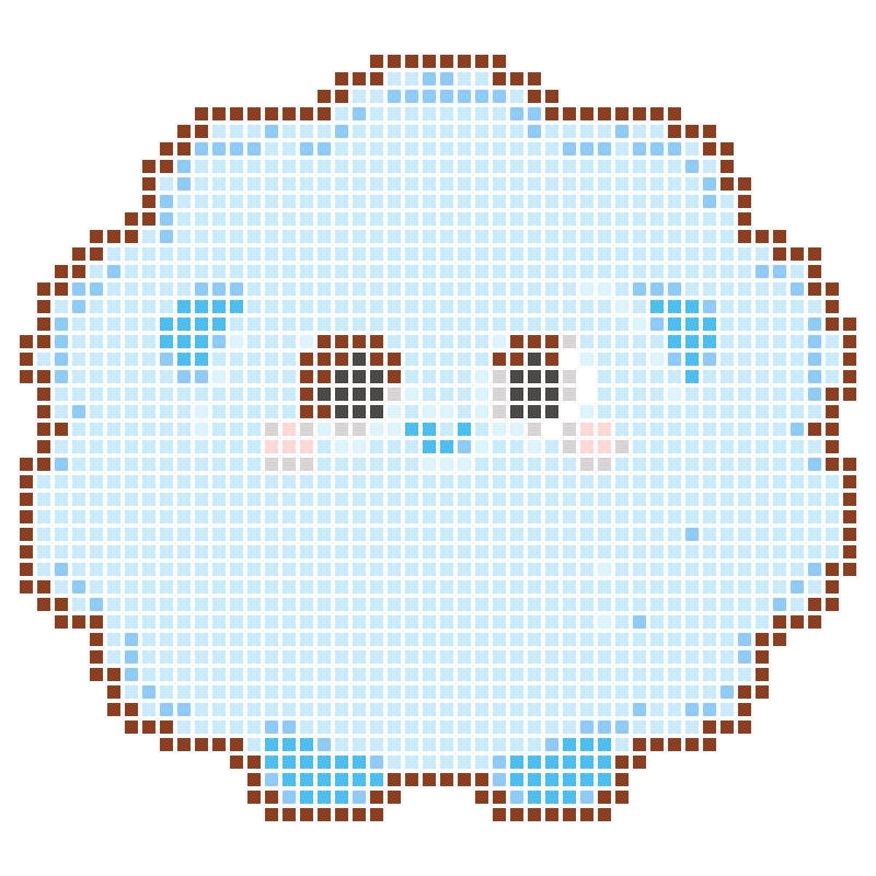 A soft and cute cloud-shaped light blue cartoon lamb