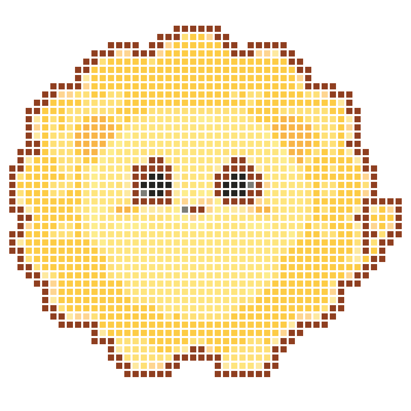 A cute cartoon lion character